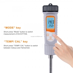 BT-761 Bluetooth App 4 in 1 Digital Ec /tds/cf/temp Soil Tester for Potted Plants Vegetable Planting