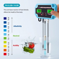 PH-2825 online PH Controller 3 in 1 Salinity TEMP Meter Monitor Seawater Horticulture Water Quality Tester Salimeter Acidimeter