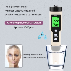 YY-400 PH / ORP / H2 & TEM Hy-drogen Ion Concentration Water Quality Test Pen 4 in 1 PH Meter