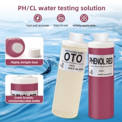 TPH01517-PH Fast & Accurate OTO Chlorine Test Solution 250ml Orthotolidine Reagent for Swimming Pool & Spa Water Quality Test Reagent