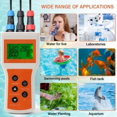 YK-100 Handheld Digital 6-in-1 Dissolved Oxygen DO/pH/TDS/EC/SALT/TEMP Water Quality Tester