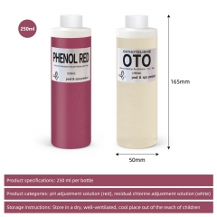 TPH01517-PH Fast & Accurate OTO Chlorine Test Solution 250ml Orthotolidine Reagent for Swimming Pool & Spa Water Quality Test Reagent