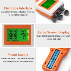YK-100 Handheld Digital 6-in-1 Dissolved Oxygen DO/pH/TDS/EC/SALT/TEMP Water Quality Tester