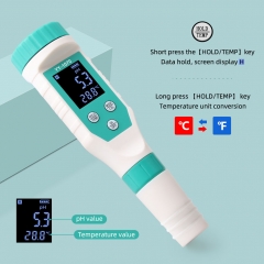 YY-1070 7 in 1 Chlorine Tester ORP/EC/TDS/Salinity/Temp/FAC 7 in 1 PH Meter for Swimming Pool Aquarium Hydroponic Spa