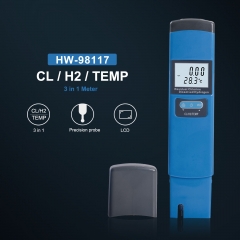 HW-98117 CL H2 Digital Temperature 3 in 1 Water Quality Tester