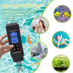 YY-9909 5 in 1 PH / Salinity /EC /TDS/TEMP Water Quality Tester Saltwater Pool Salinity Tester Drinking Water pH Meter