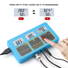 PH-215 110~120V Multi Parameter 6 in Monitor TRI Meter Salinity Meter 0-199.9ppt for Aquariums Aquaculture