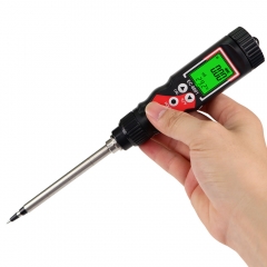 Portable 2 in 1 EC Temp Soil Detector EC-8801-Red Soil Tester Soil Meter Tester Test for Garden Farm Lawn Indoor & Outdoor