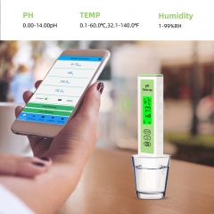 PH164 Bluetooth pH Meter for Aquarium Hydroponics Temperature Tester with OEM ODM Support