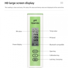 PH164 Bluetooth pH Meter for Aquarium Hydroponics Temperature Tester with OEM ODM Support