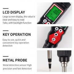 Portable 2 in 1 EC Temp Soil Detector EC-8801-Red Soil Tester Soil Meter Tester Test for Garden Farm Lawn Indoor & Outdoor