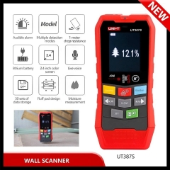 UT387E Wall Scanner High Accuracy Stud Finder 100mm Metal Wood AC Wire Detector Distance Meter Moisture Tester