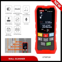 UT387E Wall Scanner High Accuracy Stud Finder 100mm Metal Wood AC Wire Detector Distance Meter Moisture Tester