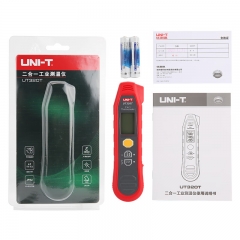 Uni-t UT320T 2-in-1 Digital Thermometer with LCD Display 0.1C Resolution IP54