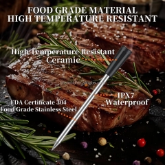 FM2302 Smart Bluetooth Wireless Meat Thermometer TFT Display Screen 4 Probes Oven Grill Food Thermometers