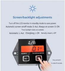 ZSB-02 Night Light Totalising timer Motorcycle digital tachograph 2-stroke 4-stroke petrol engine electronic tachometer ZSB-01 Updated