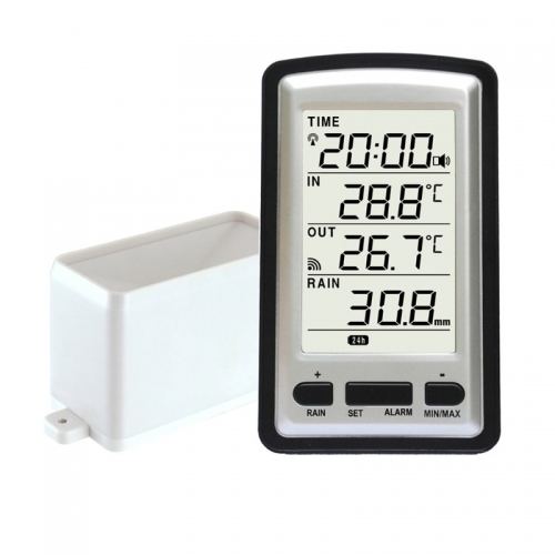 RG0513 Wireless temperature and humidity meter Rain Meter Gauge 155*95*85mm,290g