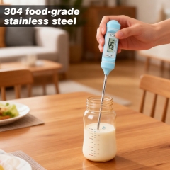 KT-E17 Digital Milk Coffee Thermometer for Kitchen Plastic Probe for Cooking Baking Coffee Food Temperature Measurements