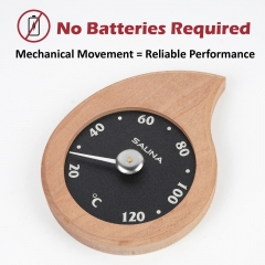 KT-X64 20-120℃ Sauna Thermometer for Home Sauna Comfort and Relaxation Equipment Accessory Household Dial Design