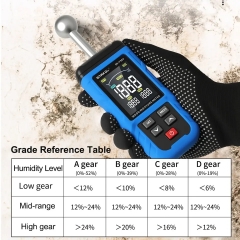 SK-7305 0~52% Industrial Digital Pinless Moisture Meter for Wood and Drywall Non-Destructive Detection with Alarm 20-40mm Depth