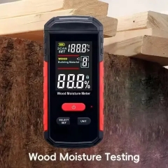 WT635 Digital High-Performance Wood Moisture Meter ABS with 8 Adjustable Gears Data Hold Function Large LCD Scanner China Made