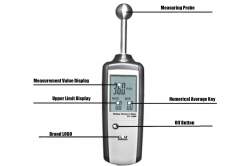 DT-128M LCD Digital Non-Contact Pinless Moisture Meter with 20-40mm Measurement Depth and Dampness Indicator