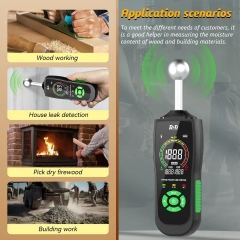 MT68 Wall Wood Moisture Meter-Non-Destructive Measurement for Building Ceiling Floor Multi-color Battery-Free Made Mainland