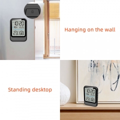 MS-8007C Alarm Clock Electronic Calendar Digital Temperature Humidity Snooze Time Thermometer Hygrometer Alarm Clock