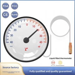 TMP054 Portable High-Precision Liquid-Filled Water Thermometer -40° to +40° Probe for Indoor Household Use