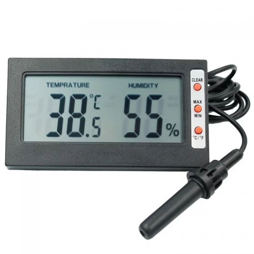 HYT007 Big Screen Digital LCD Household Thermometer Hygrometer Tester Digital Temperature and Humidity Meter with Probe for Home Use