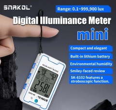 SK-8100 SNAKOL Mini Illuminometer SK-8102 Shenzhen Large Range Smile Face Evaluation Strobe for Lithium Battery Direct Charging