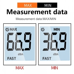 SK-38 Industrial Digital Sound Level Meter with Level Sensor 30-130dB Range 1.5dB/5dB Accuracy Portable Noise Meter