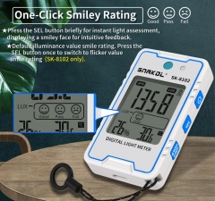 SK-8100 SNAKOL Mini Illuminometer SK-8102 Shenzhen Large Range Smile Face Evaluation Strobe for Lithium Battery Direct Charging