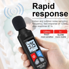 SK-38 Industrial Digital Sound Level Meter with Level Sensor 30-130dB Range 1.5dB/5dB Accuracy Portable Noise Meter