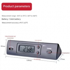 DS-1 Car Thermometer LCD Display C/F Clock Temperature Sensor Controller Indoor Outdoor Thermostat With Probe For Vehicle Car