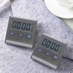 JS-109 Digital Kitchen Timer Magnetic Digital Chronometer LCD Screen Digital Magnet Alarm Clock Cooking Count up Countdown Stopwatch