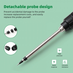 JQ018BT 7 in 1 Rechargeable Soil Tester Digital Soil Meter Test Moisture Fertility EC NPK Temp PH Detector for Garden Farm