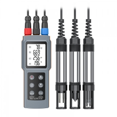 JE8806A DO 0~20.0mg/L Multifunctional Water Quality Meter 6 in 1 Dissolved Oxygen pH Conductivity TDS Salinity and Temperature Water Analyzer