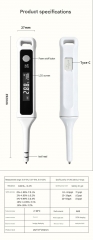 CX4020-5 0.01-5% Brix Digital Salinity Pen Type-C Rechargeable Electronic Precision Salinity Meter Salinometer for Salt Test Brix salinity meter Kitchen Soup Salt
