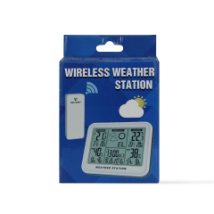 SH-008 Automatic Digital Waterproof Wireless ABS Weather Station LCD Thermometer Hygrometer ODM OEM