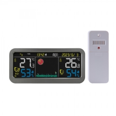 SH-9101 Digital Wireless Weather Station Indoor Outdoor Thermometer Hygrometer Colorful LCD Weather Forecast OEM/ODM Customizable ABS