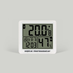SH-210 Wireless Indoor Digital Thermometer & Hygrometer with LCD Display ABS Material Alarm Date/Time Display