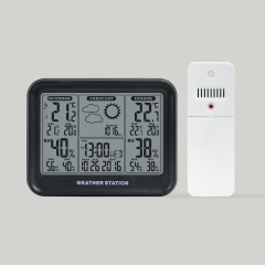 SH-008 Automatic Digital Waterproof Wireless ABS Weather Station LCD Thermometer Hygrometer ODM OEM