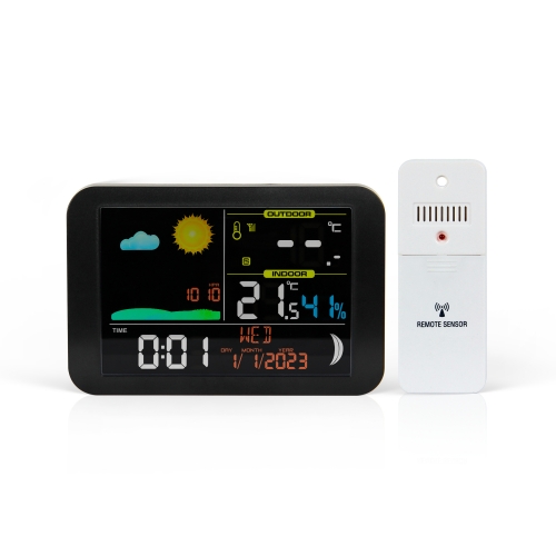 SH-8045A Wireless Digital Weather Station Automatic Indoor Outdoor Thermometer Humidity Monitor Barometer with Sensor ABS OEM/ODM WiFi