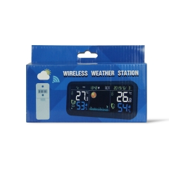 SH-9101 Digital Wireless Weather Station Indoor Outdoor Thermometer Hygrometer Colorful LCD Weather Forecast OEM/ODM Customizable ABS