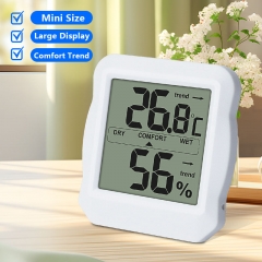 DTH-166A Mini Size Digital LCD Display Thermometer Hygrometer with Temperature and Humidity Changing Trends and Max Min Memory