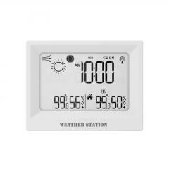 SH-8082B Wireless Color-Display Weather Station SH-8082B Radio-Controlled Clock Indoor/Outdoor Thermometer Hygrometer Moon Phase Weather