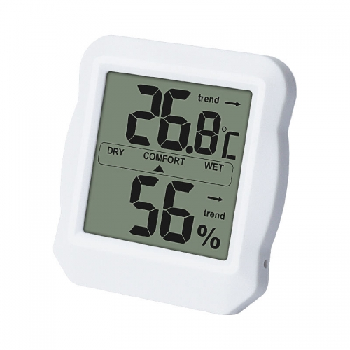 DTH-166A Mini Size Digital LCD Display Thermometer Hygrometer with Temperature and Humidity Changing Trends and Max Min Memory