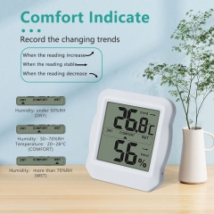 DTH-166A Mini Size Digital LCD Display Thermometer Hygrometer with Temperature and Humidity Changing Trends and Max Min Memory