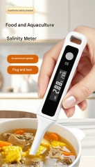 CX4020-26 0.01-26% Brix Digital Salinity Pen Type-C Rechargeable Electronic Precision Salinity Meter Salinometer for Salt Test Brix salinity meter Kitchen Soup Salt